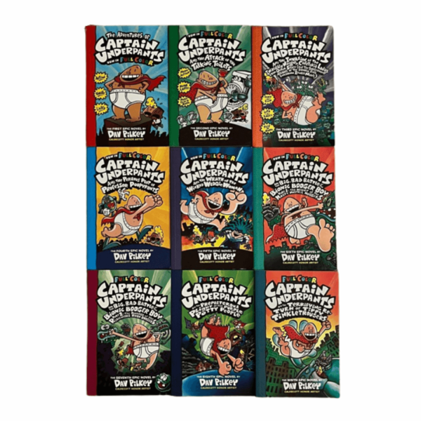 A Captain Underpants Book Series on a white background